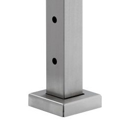 cable railing post for level run