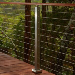 Surface Mount Cable Railing Posts