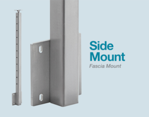 side mount cable railing post