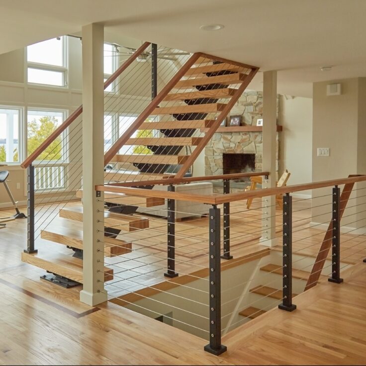 Modern Home Stair Centerpiece