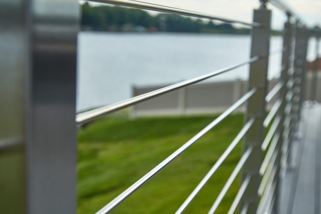 Lakeside stainless steel rod railing rod detail