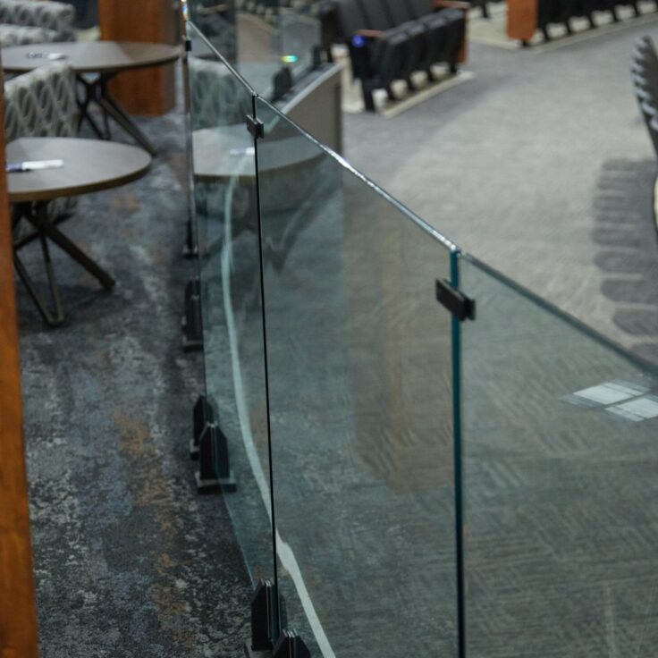 Side View of Glass Railing