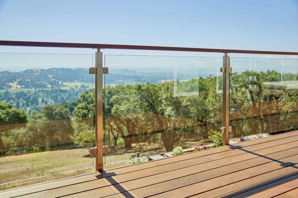 Glass Railing Panels with Clips