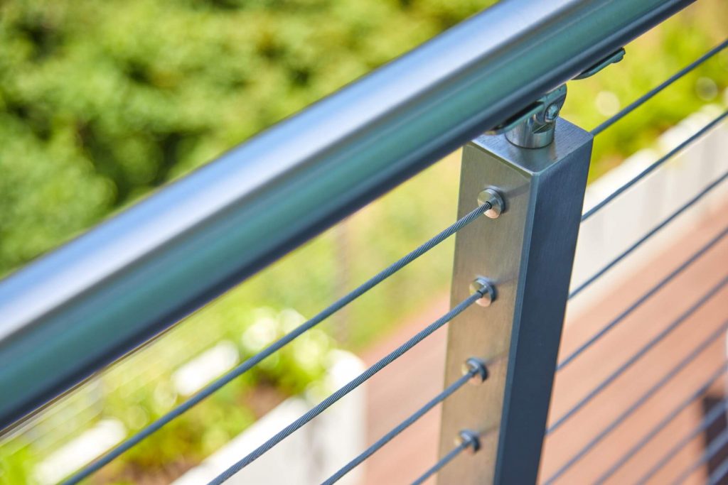 Metal Handrail for Cable Rail