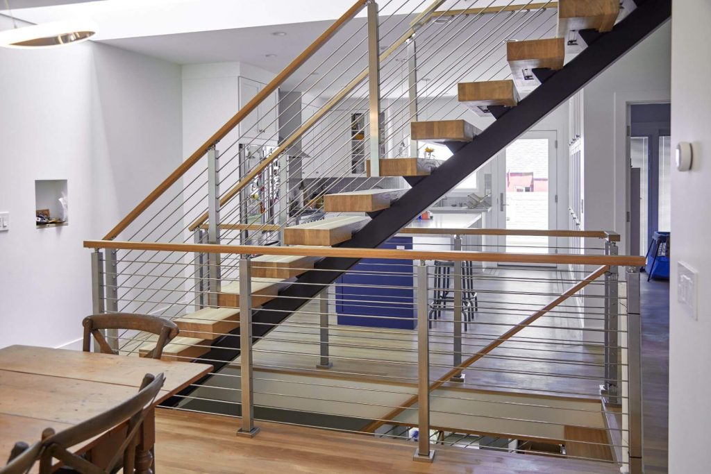 Straight Floating Staircase