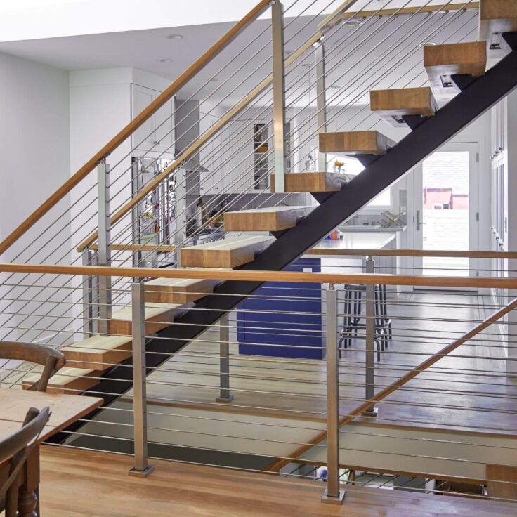 Straight Floating Staircase