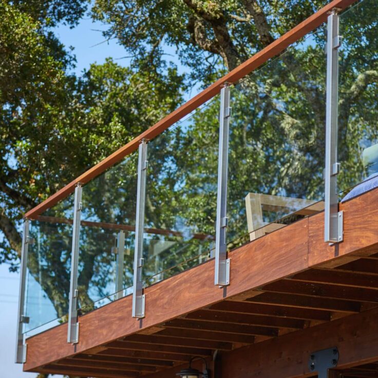 Glass Railing for a Scenic Deck