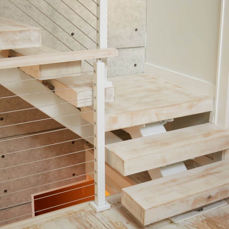 Floating Stairs with Small MonoStringer