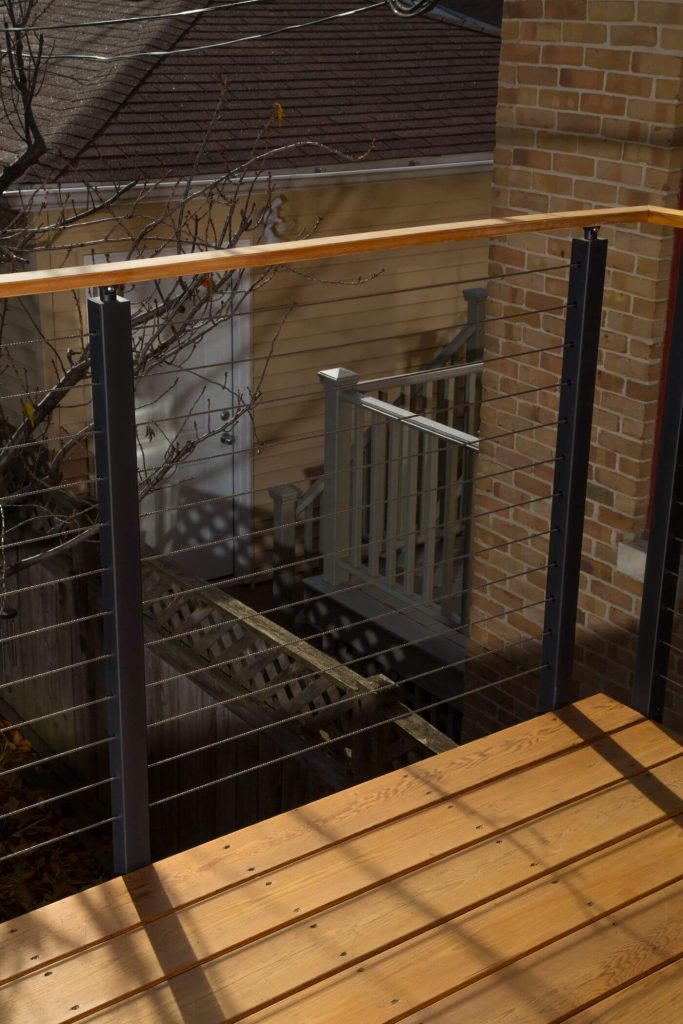 Cable Railing Post System for Decks