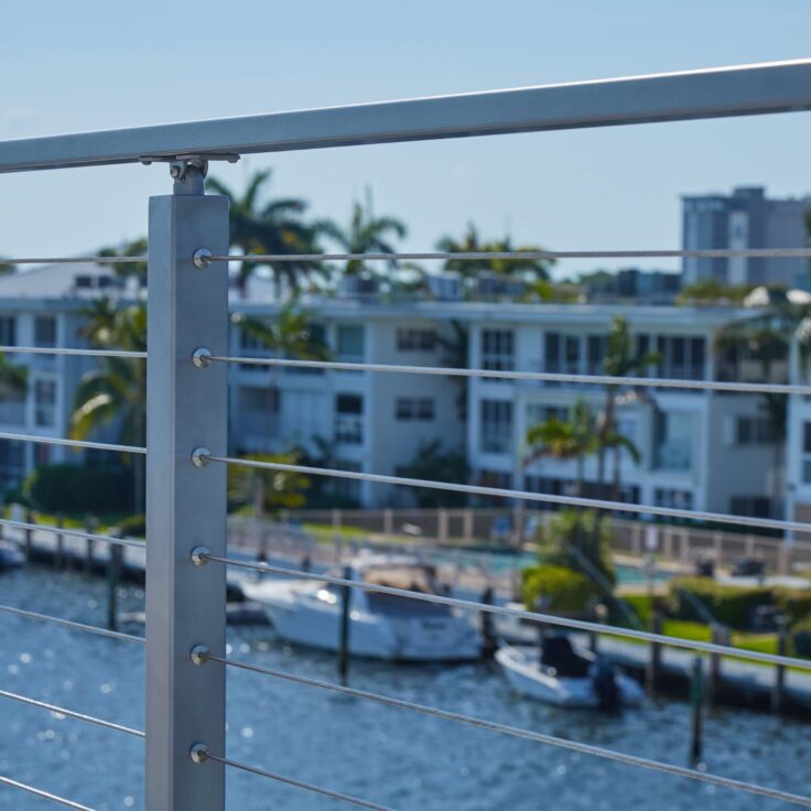 Close Up Cable Posts Florida