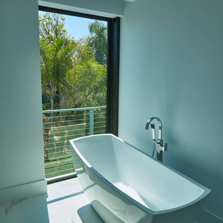 Inside view of Juliet Balcony with Tub