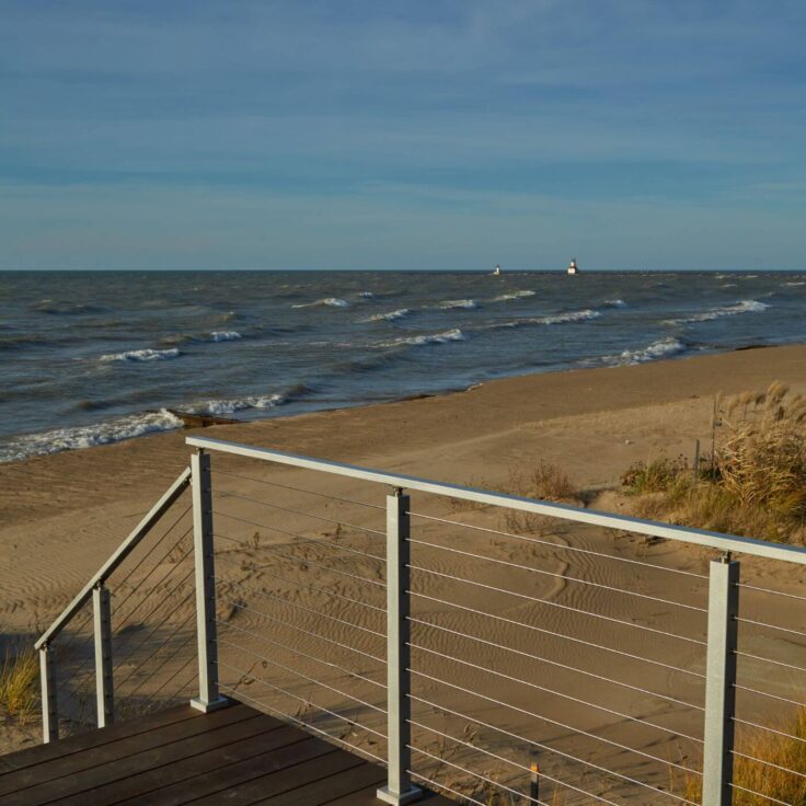 Cable Railing on a Beach Deck