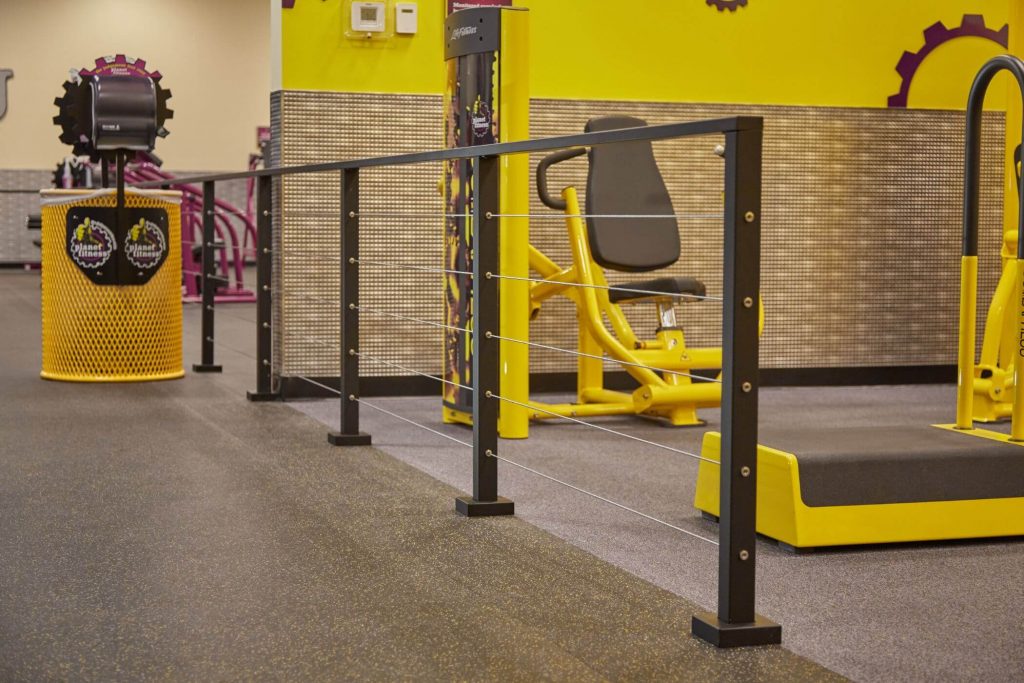 Cable Railing for Planet Fitness