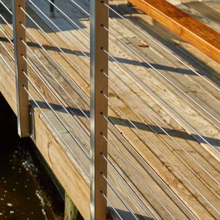 Side Mount Posts on Dock