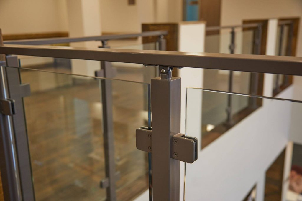 Glass Railing Post with Universal Top