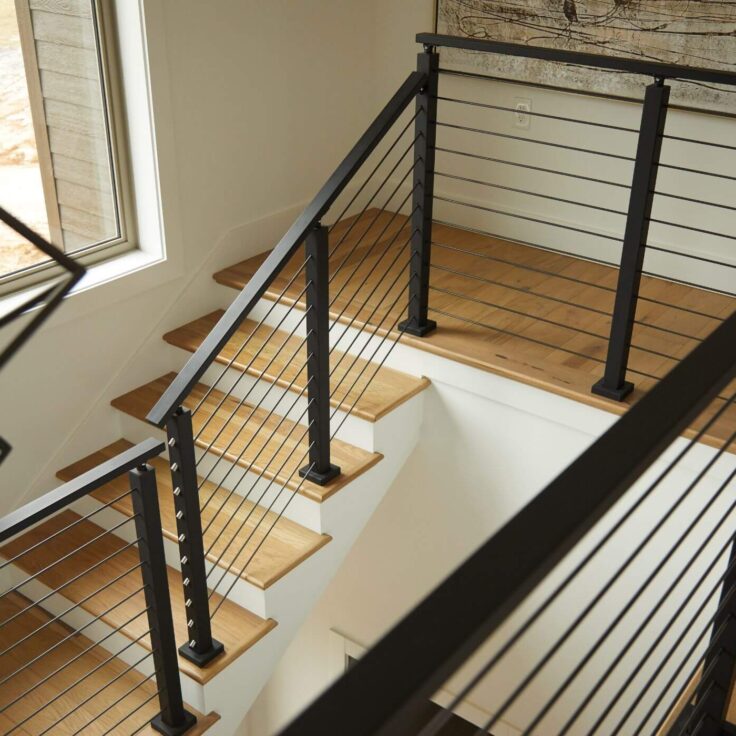 Onyx Black Horizontal Railing