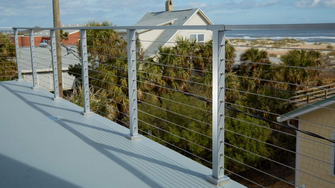 Cable Railing with Surface Mount Posts