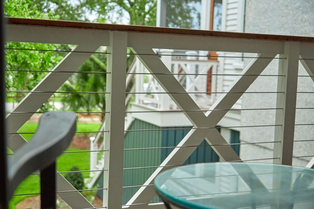 Cable Railing with Wood Posts
