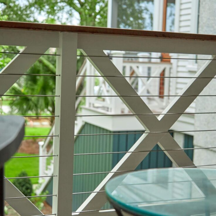 Cable Railing with Wood Posts