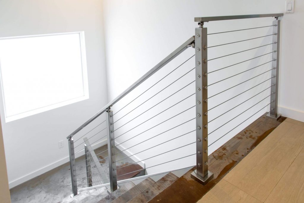 Cable Railing Surface Mount System for Stairs