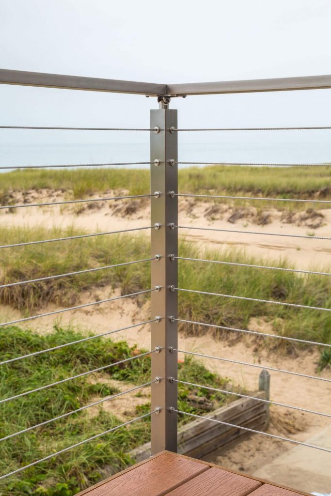 Cable Railing with Dunes in Background