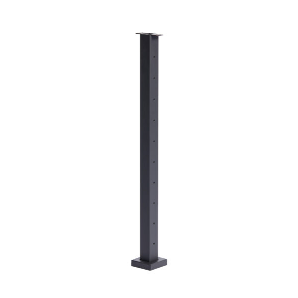 Level End post with Black finish