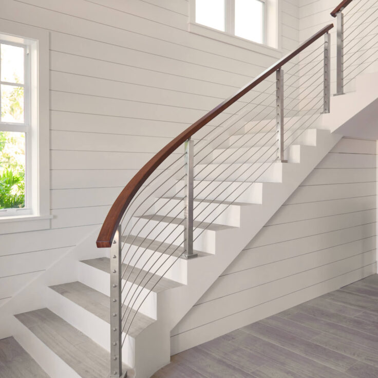 Curved Rods and Handrail