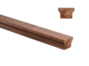 Graspable wood handrail profile